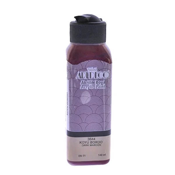 Akrilik Boya Artdeco 70R-3644 140 Ml Koyu Bordo