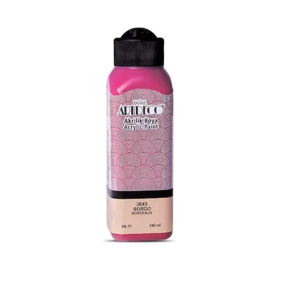 Akrilik Boya Artdeco 70R-3643 140 Ml Bordo