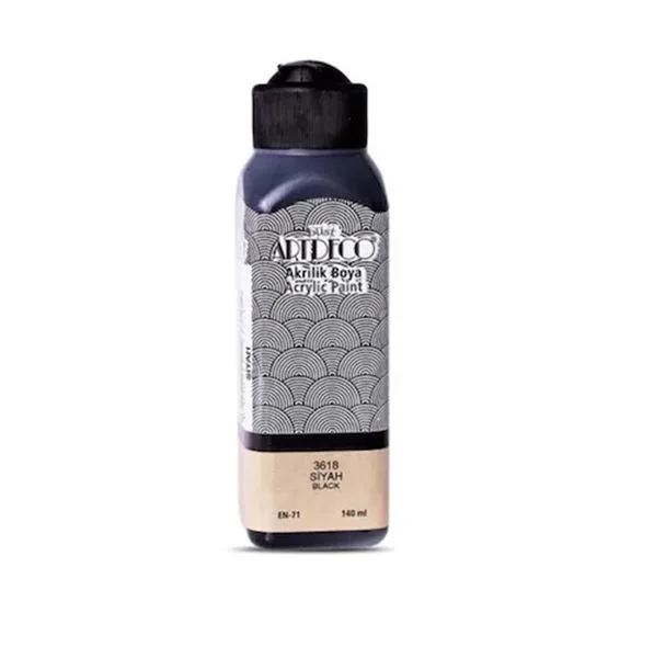 Akrilik Boya Artdeco 70R-3618 140 Ml Siyah