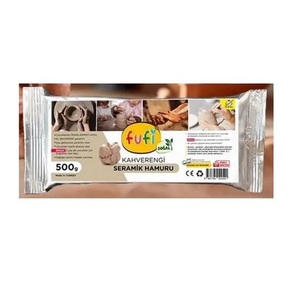 Seramik Hamuru Fufi 500 Gr Kahverengi