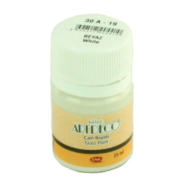 Cam Boyası Artdeco 30A-19 25 Ml Beyaz