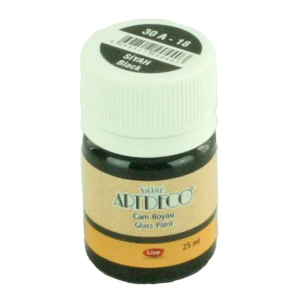 Cam Boyası Artdeco 30A-18 25 Ml Siyah