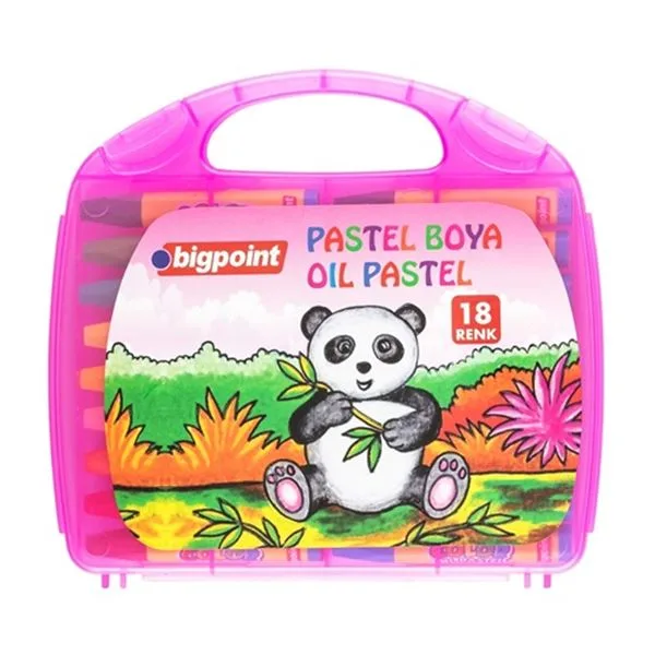 Pastel Boya 18 Renk Bigpoint Bp741-18 Plastik Çantalı