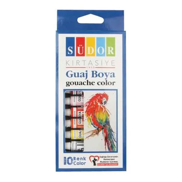 Guaj Boya 10 Renk Südor Sd572 Tüpte