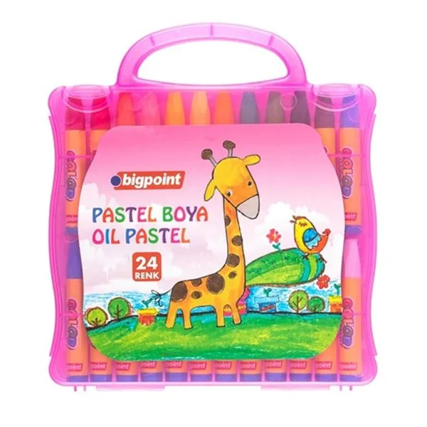 Pastel Boya 24 Renk Bigpoint Bp741-24 Plastik Çantalı