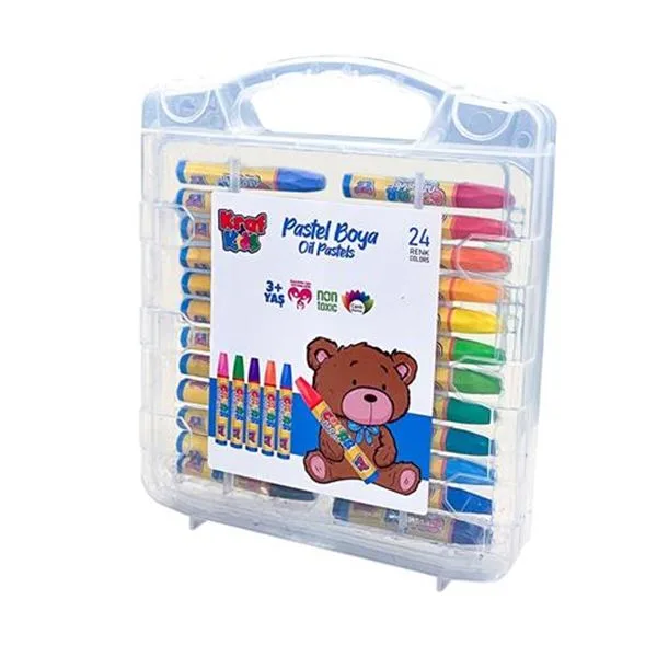 Pastel Boya 24 Renk Kraf Kids Kk525 Çantalı
