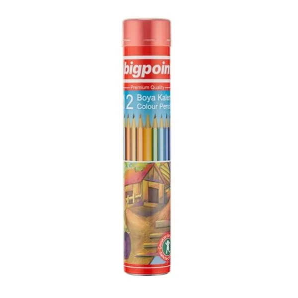 Kuru Boya 12 Renk Tam Boy Bigpoint Bp941-12 Metal Tüp