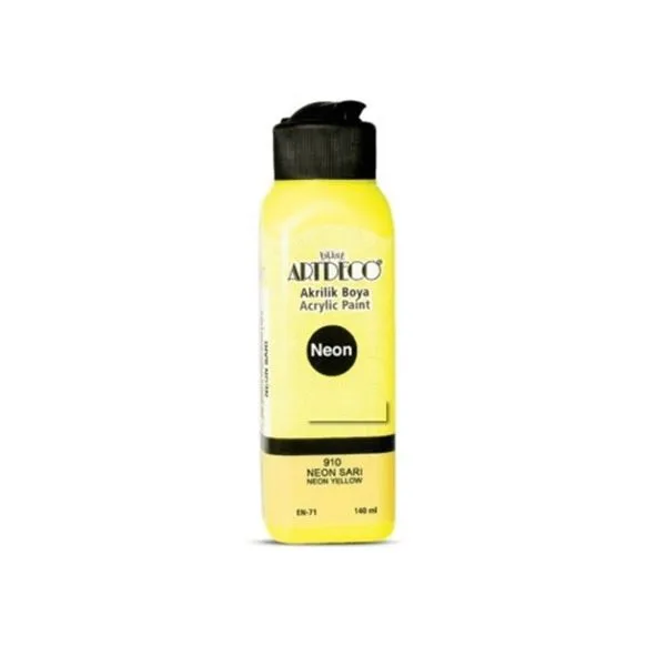 Akrilik Boya Artdeco 70R-910 140 Ml Neon Sarı