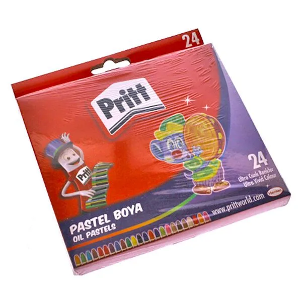 Pastel Boya 24 Renk Pritt 1307853 Karton Kutu