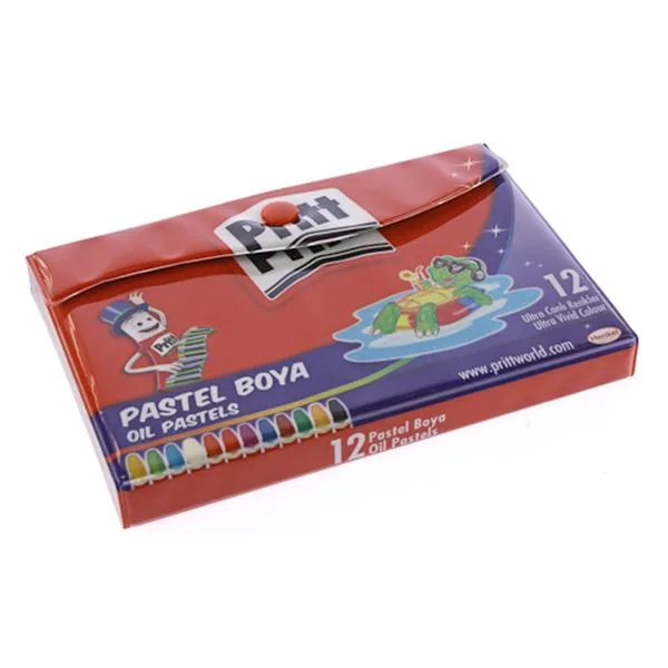 Pastel Boya 12 Renk Pritt 1048062 Çantalı