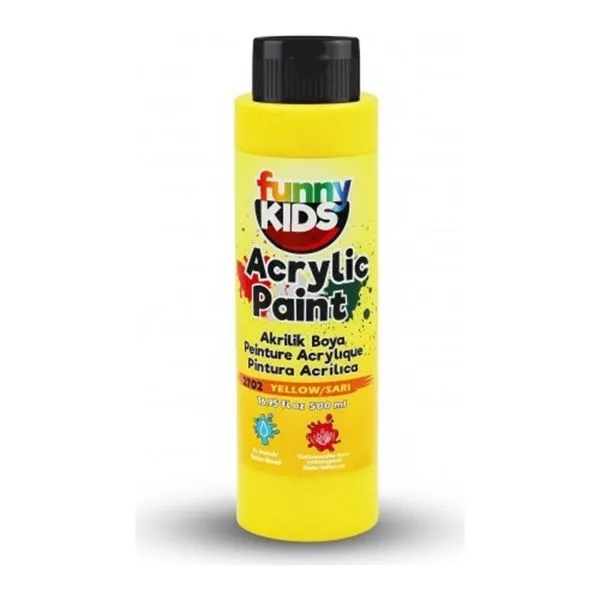 Akrilik Boya Funny Kids 2702 500 Ml Sarı