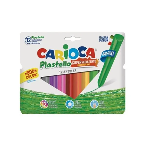 Mum Boya 12 Renk Jumbo Carioca Plastello 42671