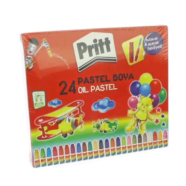 Pastel Boya 24 Renk Pritt 1048064 Çantalı