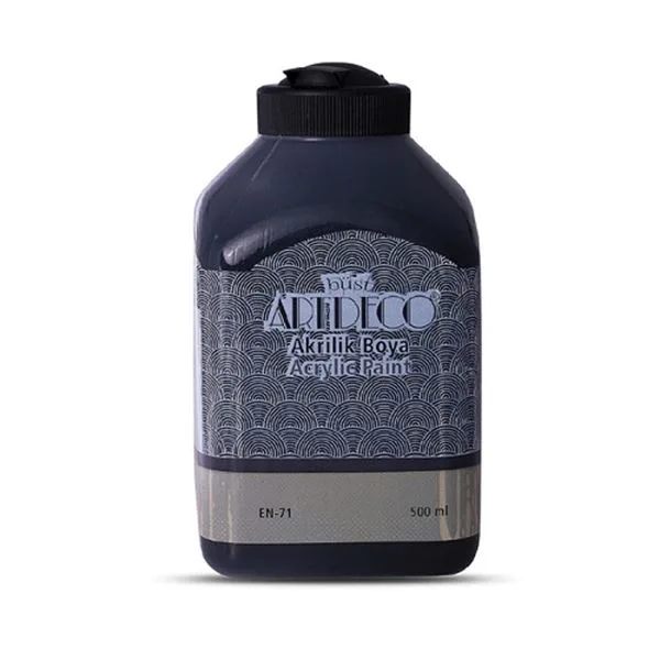 Akrilik Boya Artdeco 70L-3618 500 Ml Siyah
