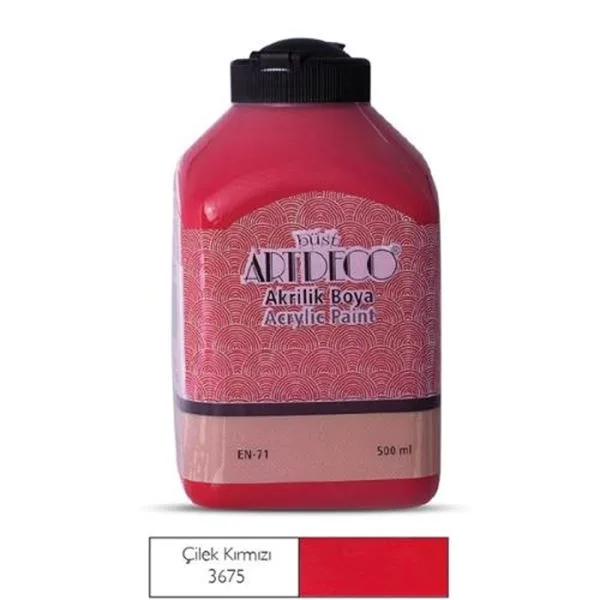 Akrilik Boya Artdeco 70L-3675 500 Ml Çilek Kırmızı