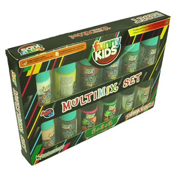 Akrilik Boya 12 Renk Funny Kids Multımıx Mltx-020-05686 20 Ml