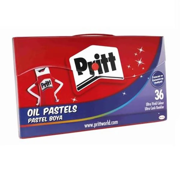 Pastel Boya 36 Renk Pritt 1048065 Çantalı
