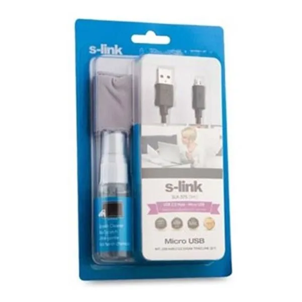 Temizleyici Sprey + Micro Fiber Kablo S-Link Slx-375 3 In 1