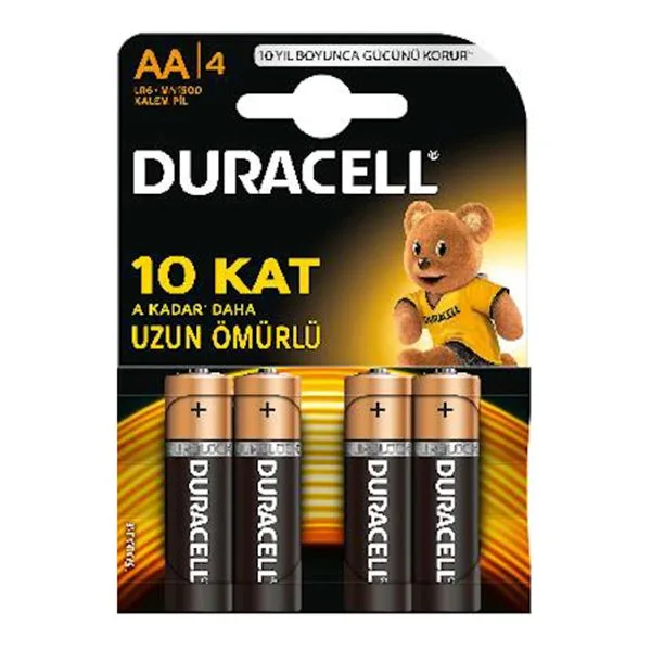 Pil Kalem Alkalin -Aa- Duracell 2A4 4Lü