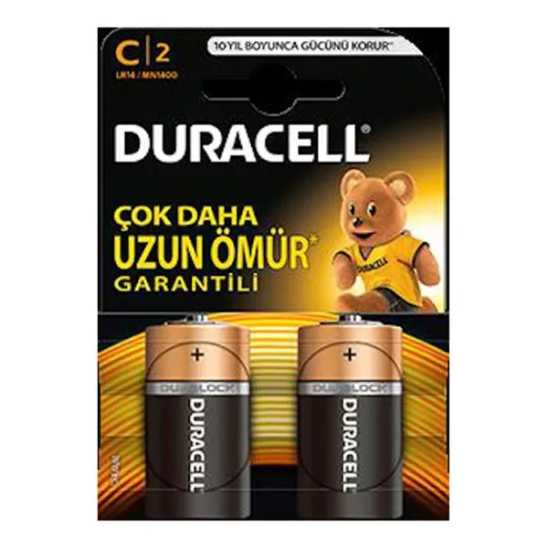 Pil Orta Alkalin C Duracell C2 2Li