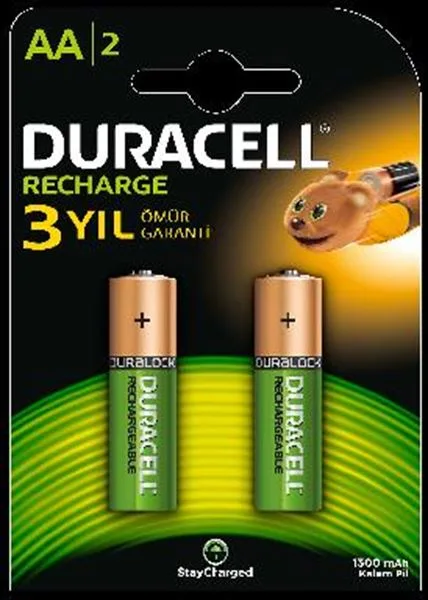 Pil Kalem Şarjlı -Aa- Duracell 1300 Mah 2Lı