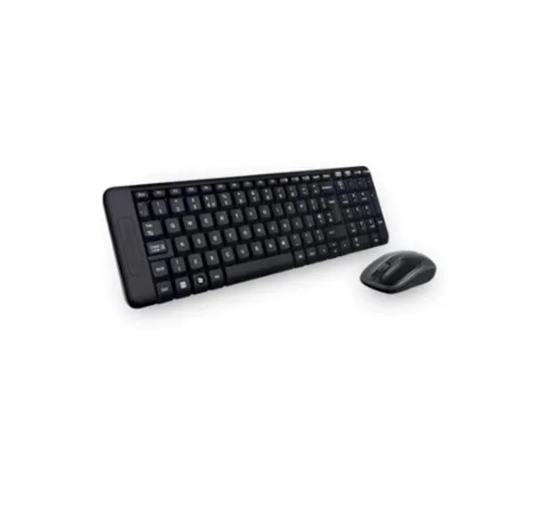 Klavye Standart+Mouse Set Kablosuz Logitech Mk220 Q Siyah