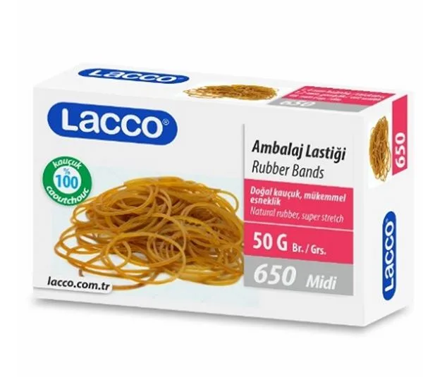 Lastik %100 Kauçuk Lacco 650 Midi 50 Gr
