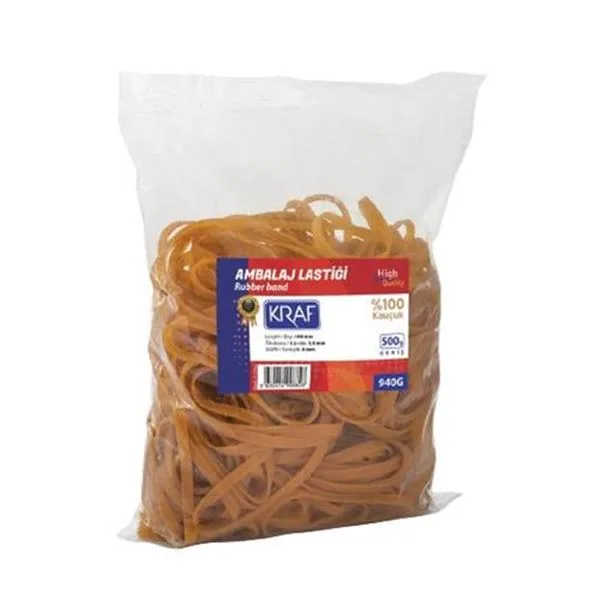 Lastik %100 Kauçuk Kraf 940G Geniş 500 Gr