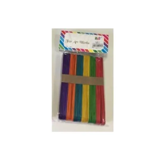 Ahşap Dil Çubuğu Linea Ln-150R Cubl1006 Büyük 50 Li Renkli
