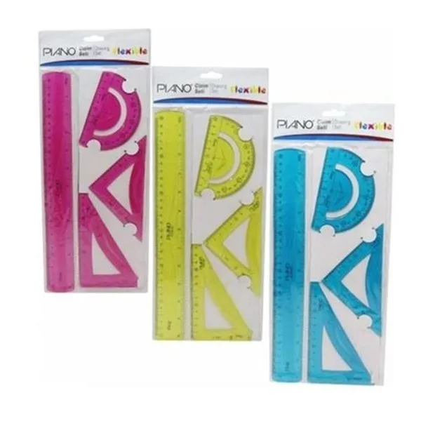 Öğrenci Çizim Seti Plastik Pıano Pczm-001 363022 Flexible Esnek 30Cm