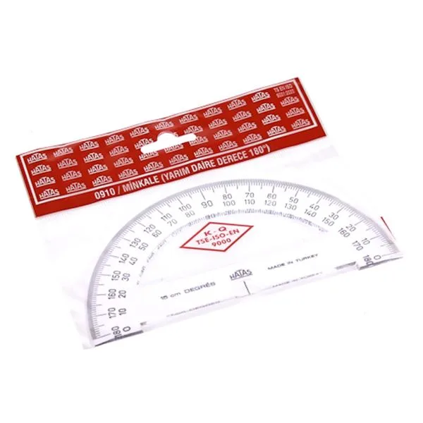 Minkale Plastik Yarım 15 Cm Hatas 0910 180º