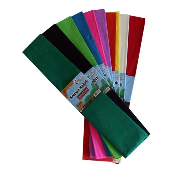 Krapon Kağıdı Bafix 50X200cm 10 Lu Karışık