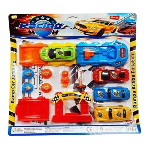 Oyuncak Araba Fırlatıcı Set Heroes Ern-860