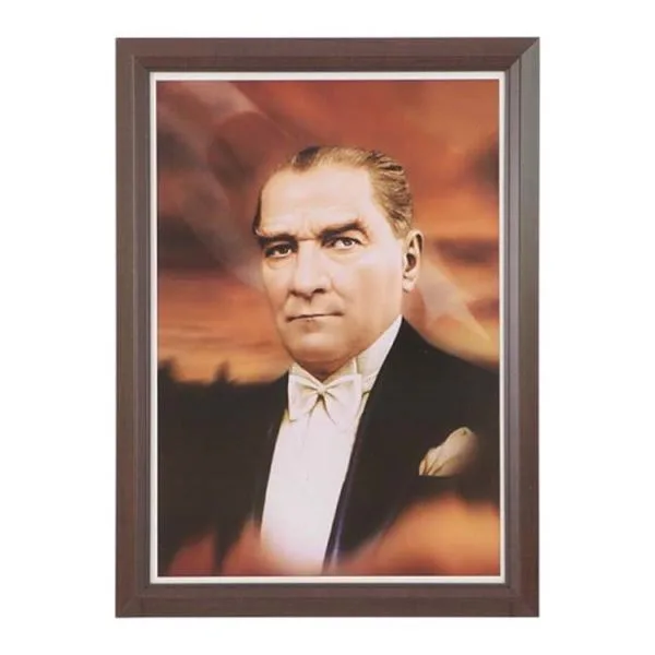Atatürk Resmi Lamine Çerçeve 35X50 Inter Int-824-9L
