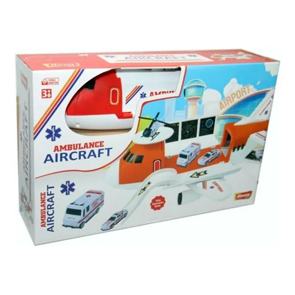 Oyuncak Uçak Ambulans Seti Heroes Ern-2009