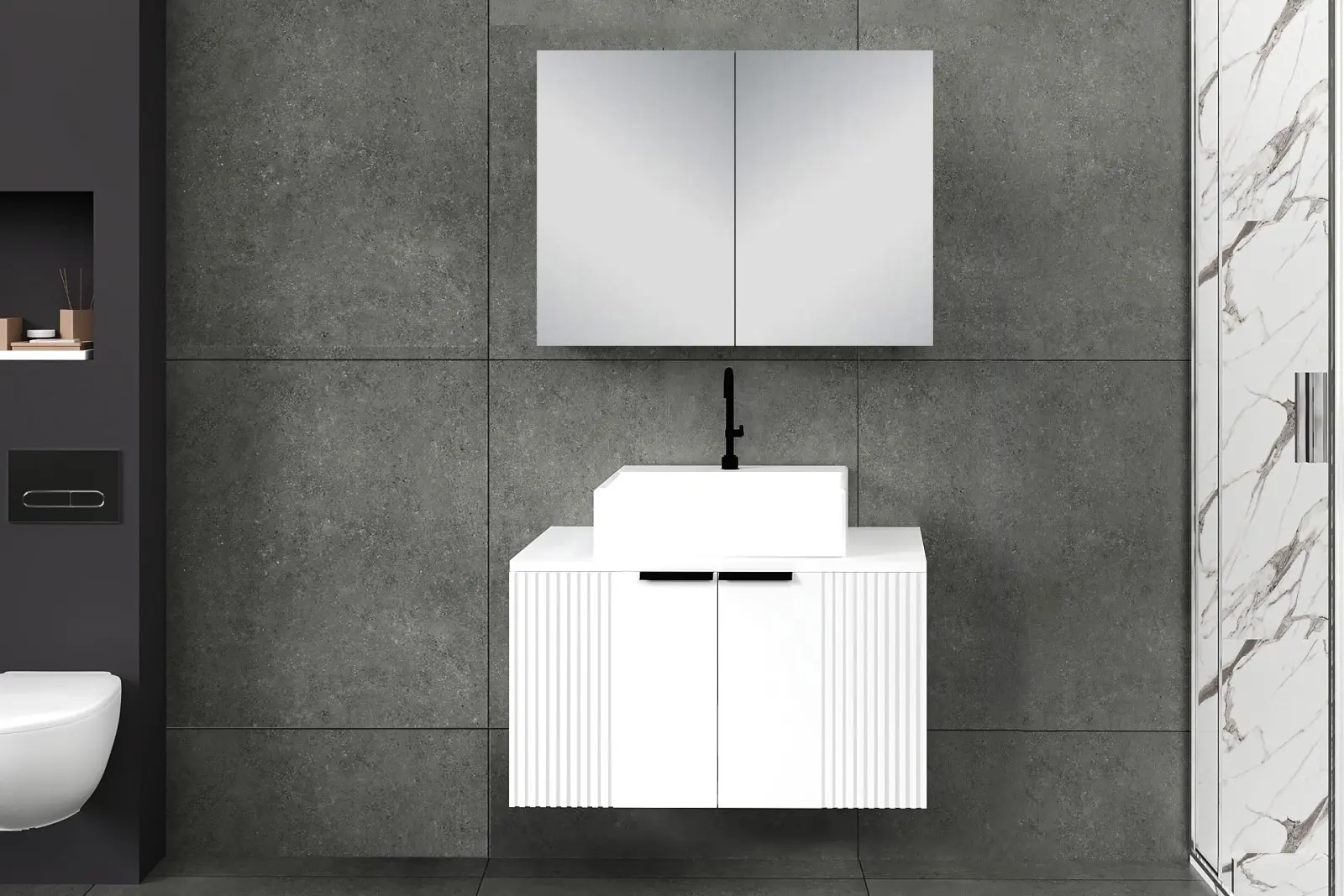 80 cm Chester Banyo Dolabı