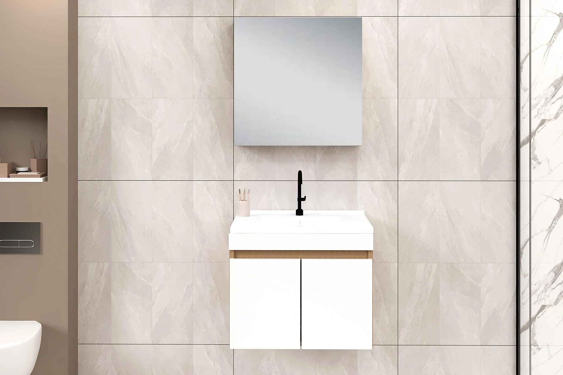 65 cm Saura Banyo Dolabı