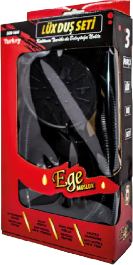 Ege Siyah Duş Seti