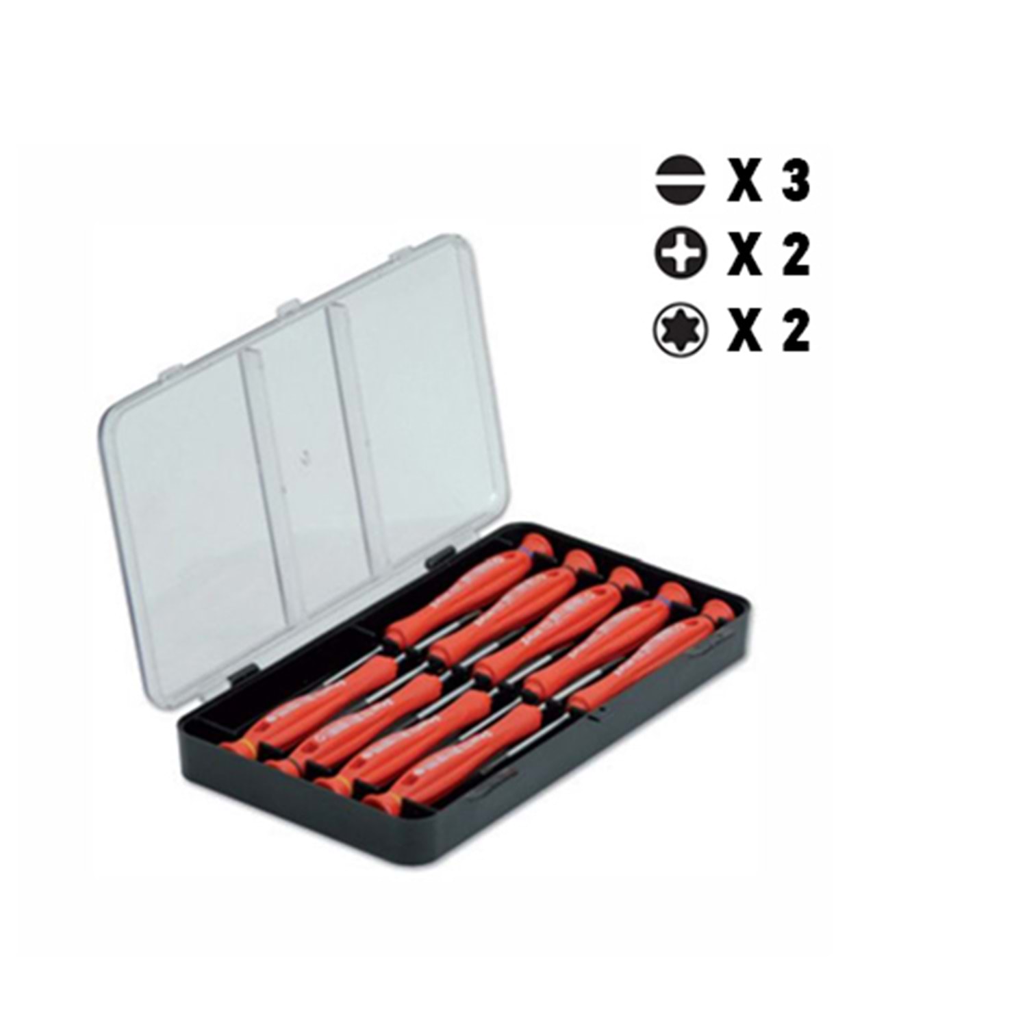 Cer-pa X-Plus Elektronikçi Tornavida Seti Takımı 7 Parça (3-2-2