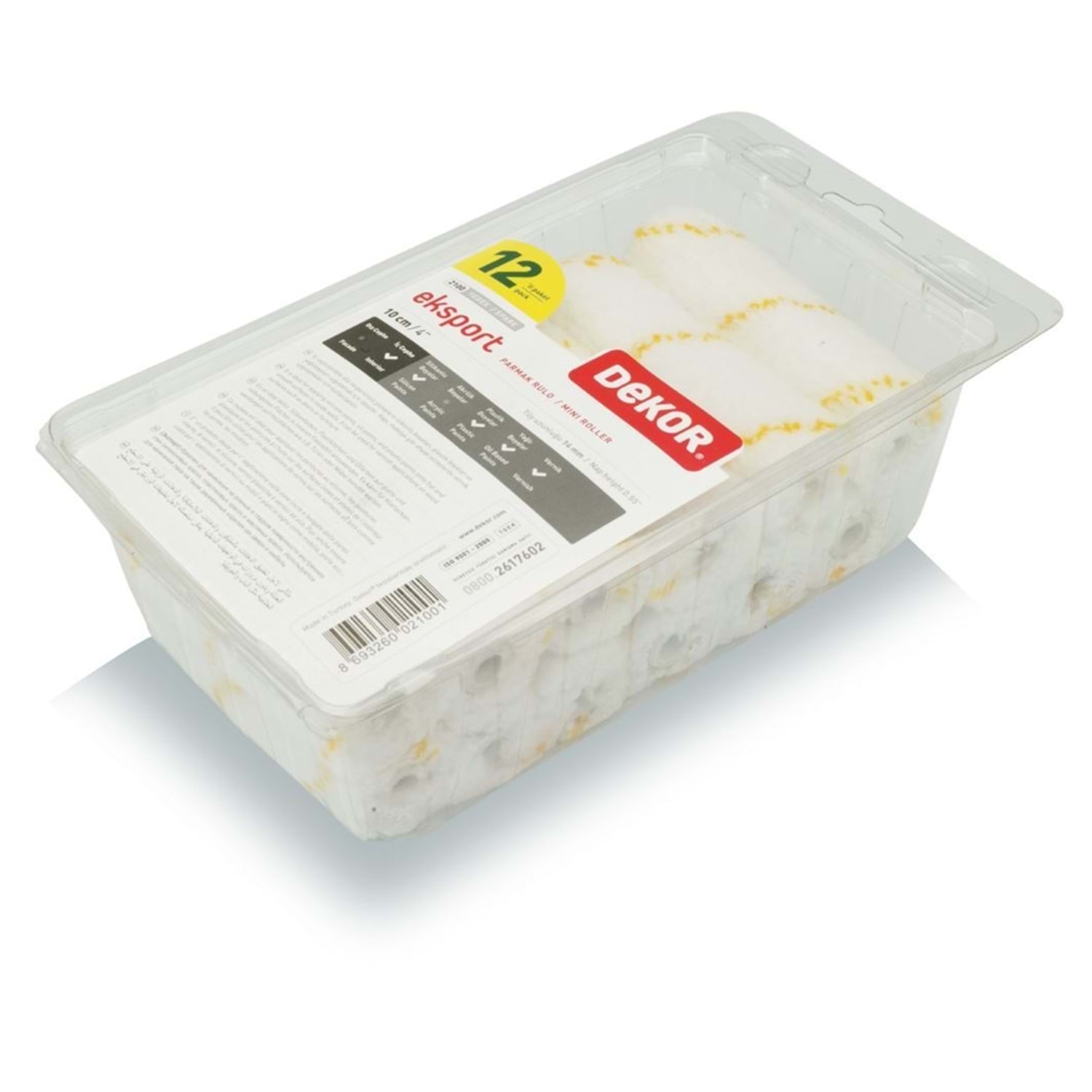 Dekor 2100 Eksport Rulo Yedek 10cm (12 Adet