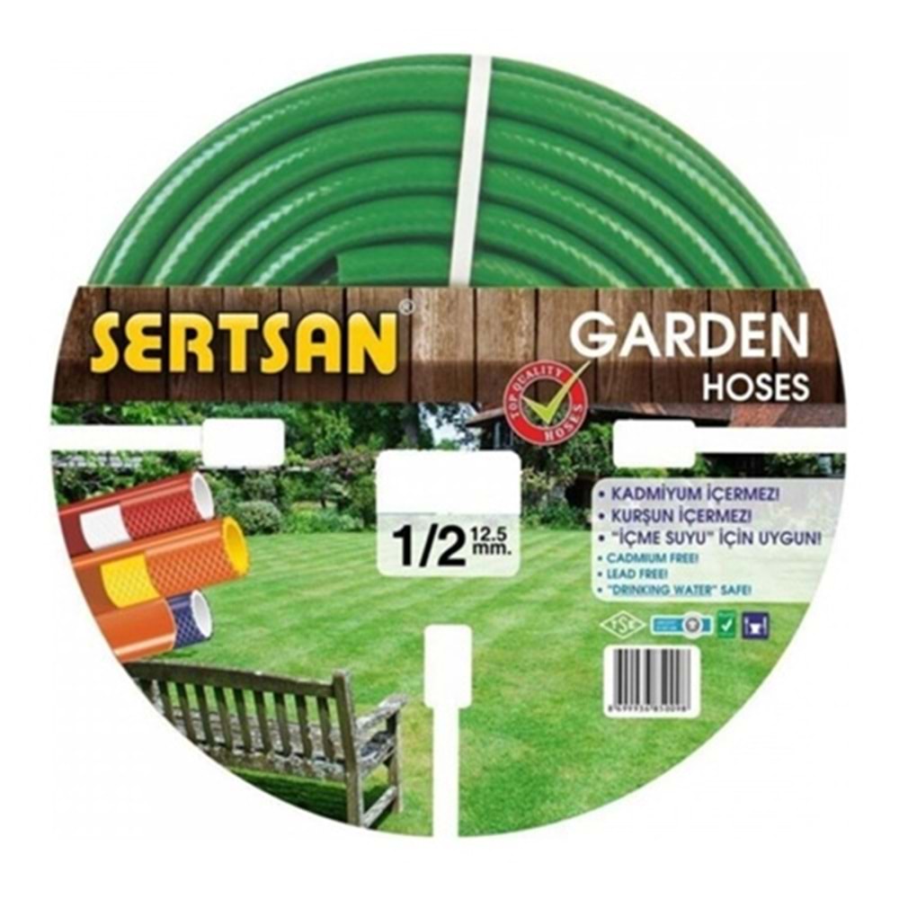 Sertsan Garden Bahçe Hortumu 15mt Market Tipi 1/2 Inc