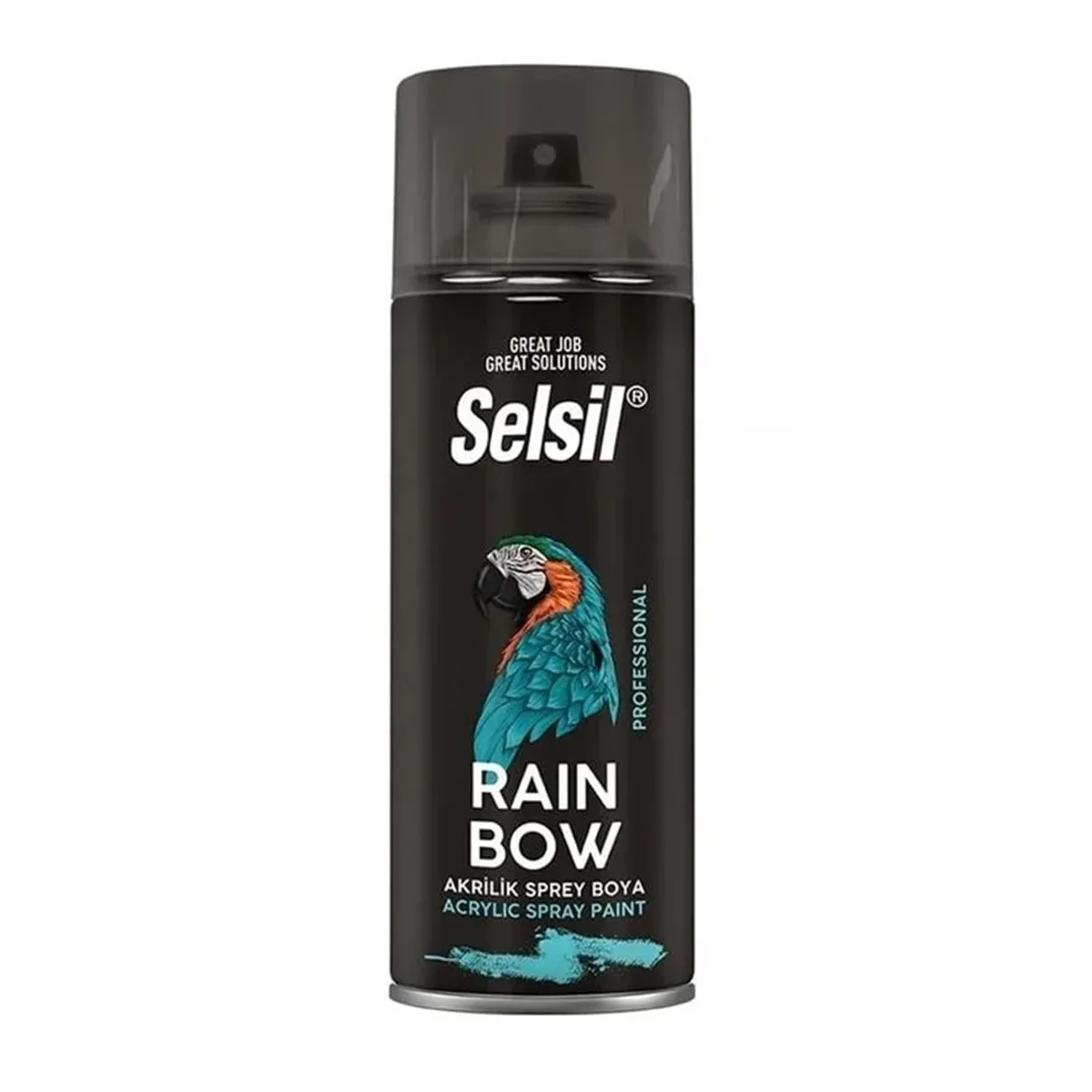 Selsil Sprey Boya Parlak Siyah 400ml RAL9005