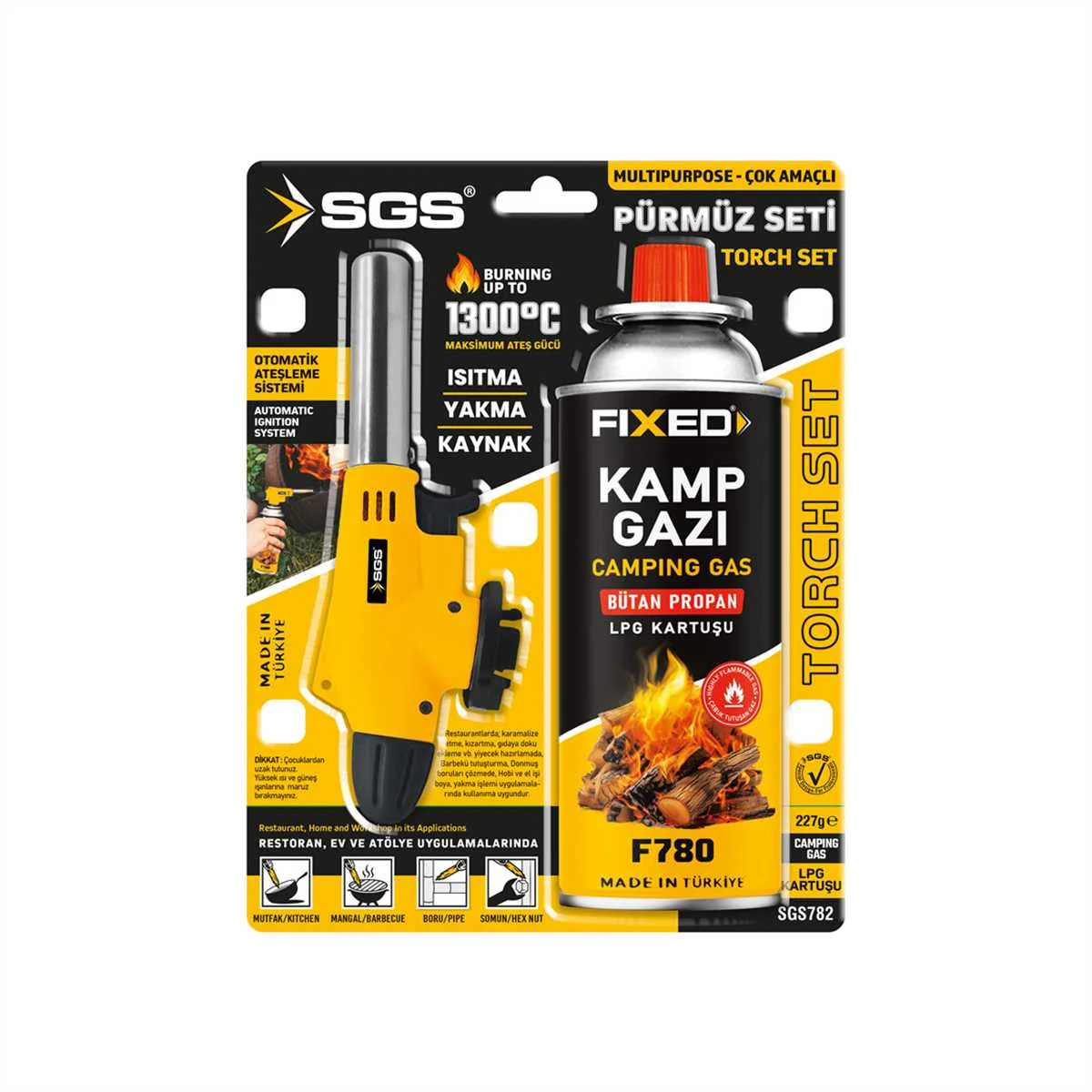 Sgs Kamp Gazı+Başlığı Pürmüz Seti