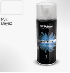 Polisan Mat Beyaz Sprey Boya 400 ml