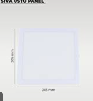 Psg Plus + Sıva Üstü LED Panel Kare Beyaz 18W