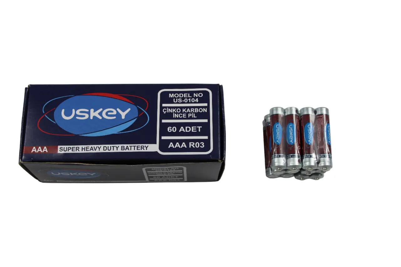 USKEY AAA 60'LI KALEM PİL