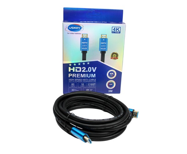 HDMI KABLO 4K 3 MT GOLD UKK-340