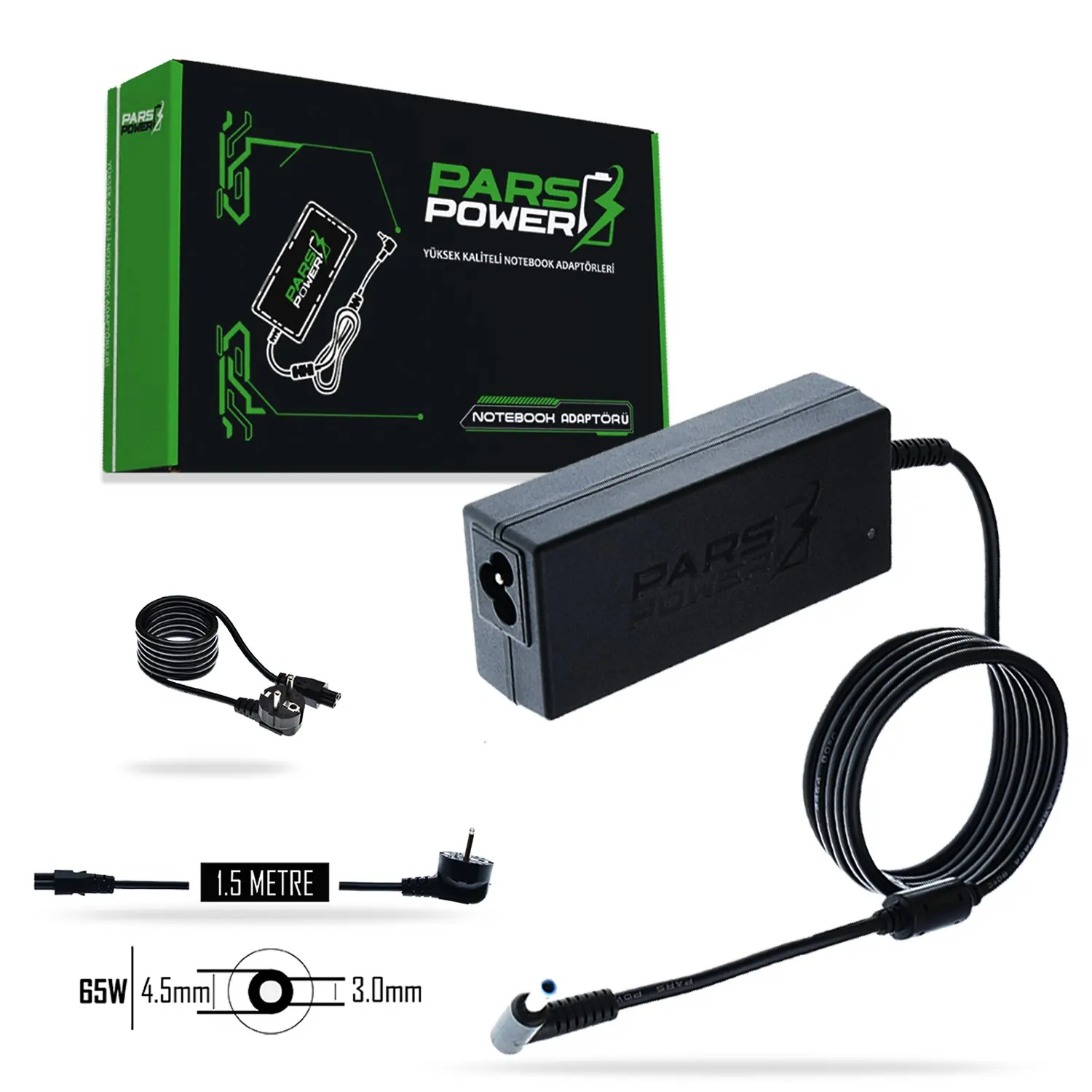 PRS-024 PARS POWER 65W 19.5V 3.33A (4.5*3.0MM) NOTEBOOK ADAPTÖR