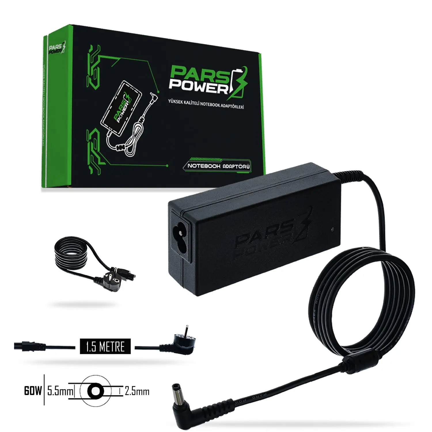 PRS-068 PARS POWER 60W 12V 5A (5.5*2.5MM) ADAPTÖR