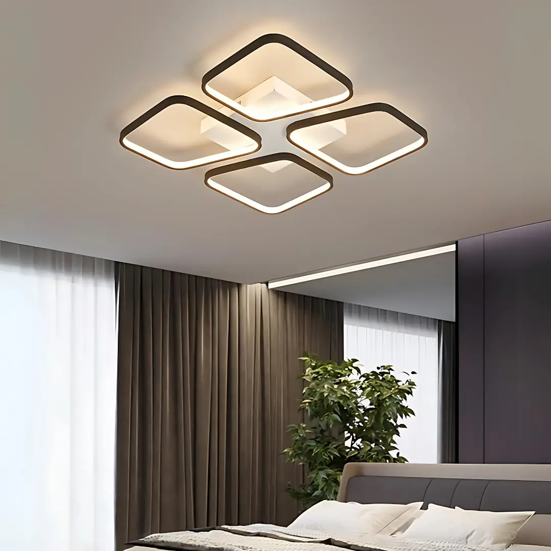Aleda Modern 3 Renk Ledli Mimari Tasarım Plafonyer Ledli Avize LED Avize
